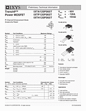 DataSheet IXTP120P065T pdf